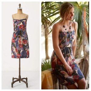{ Anthropologie } Reflecting Pools Silk Slip Dress